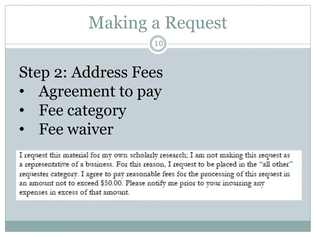 making a request 3