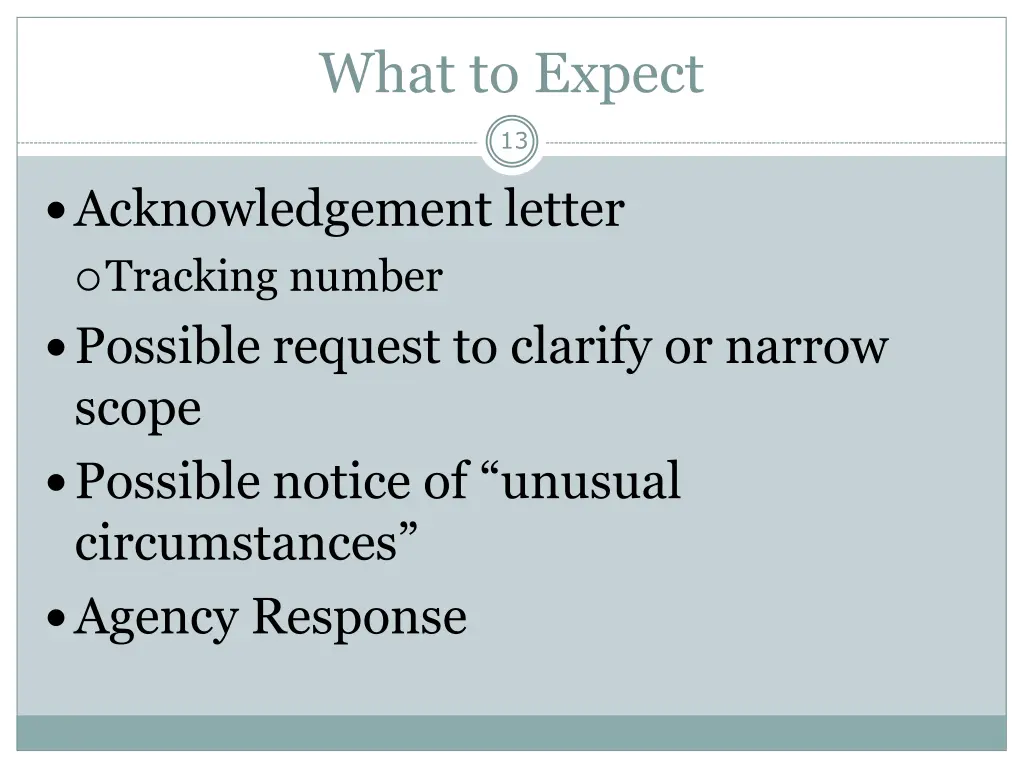 what to expect