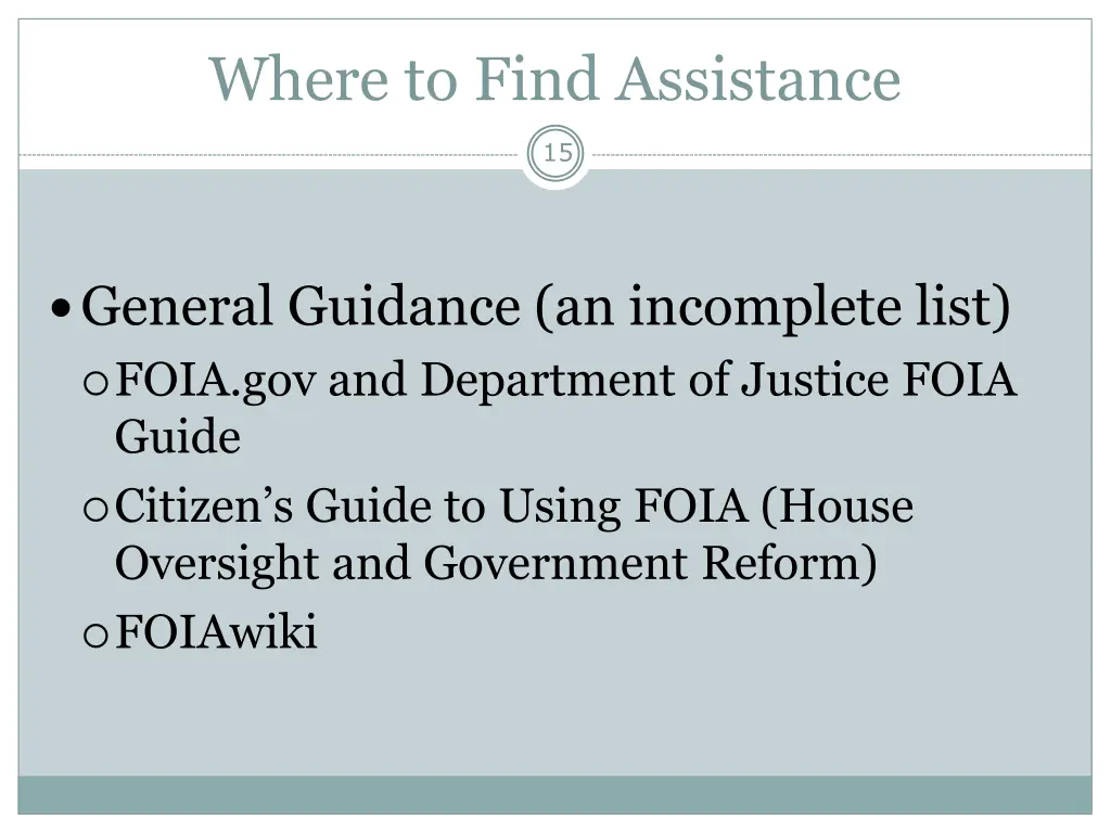 where to find assistance