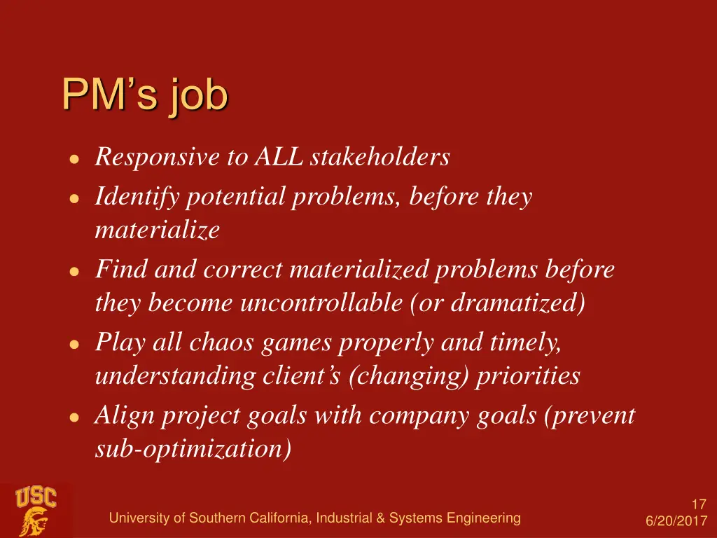 pm s job