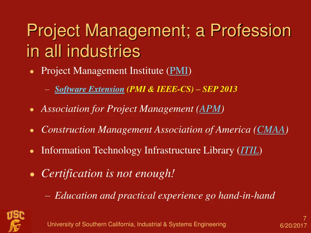 project management a profession in all industries