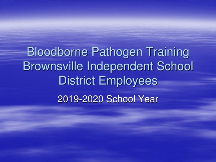 bloodborne pathogen training brownsville