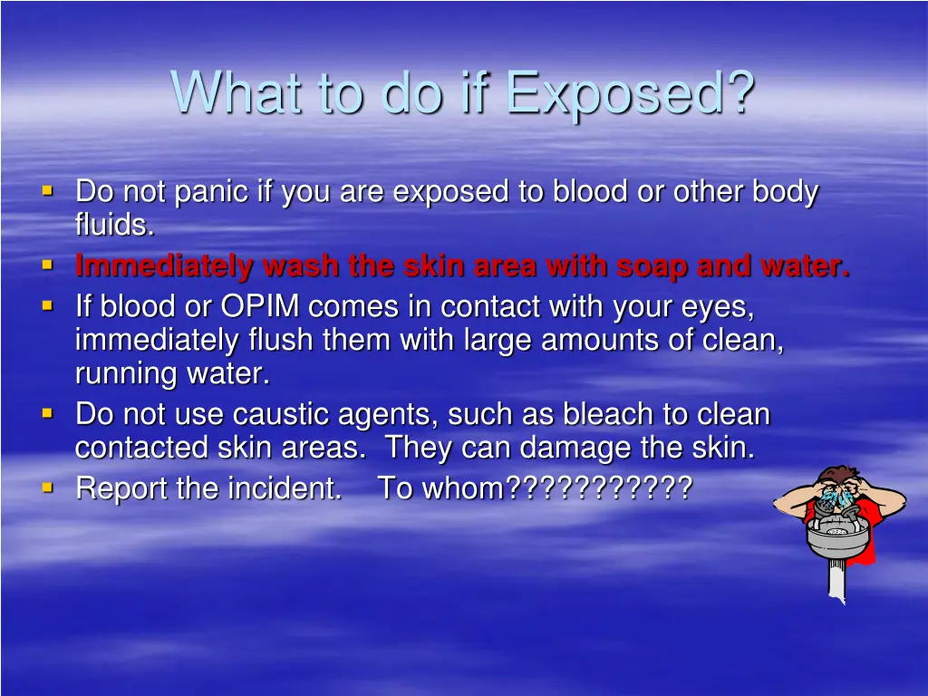 what to do if exposed