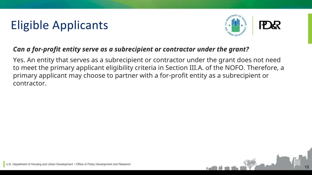 eligible applicants faqs continued