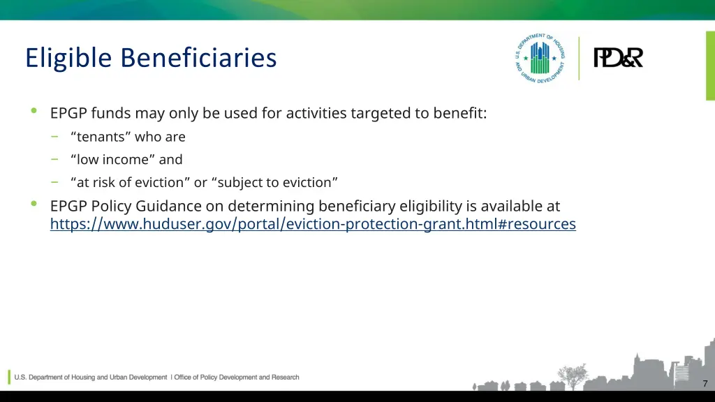 eligible beneficiaries