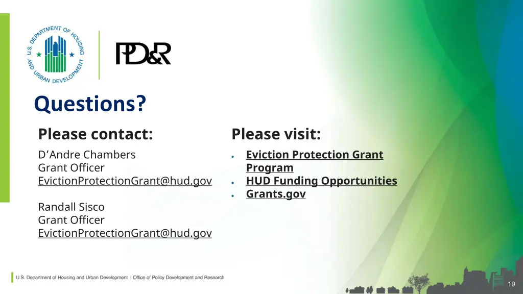questions please contact d andre chambers grant