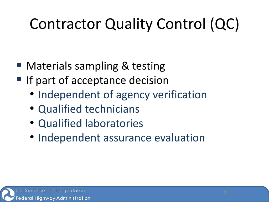 contractor quality control qc