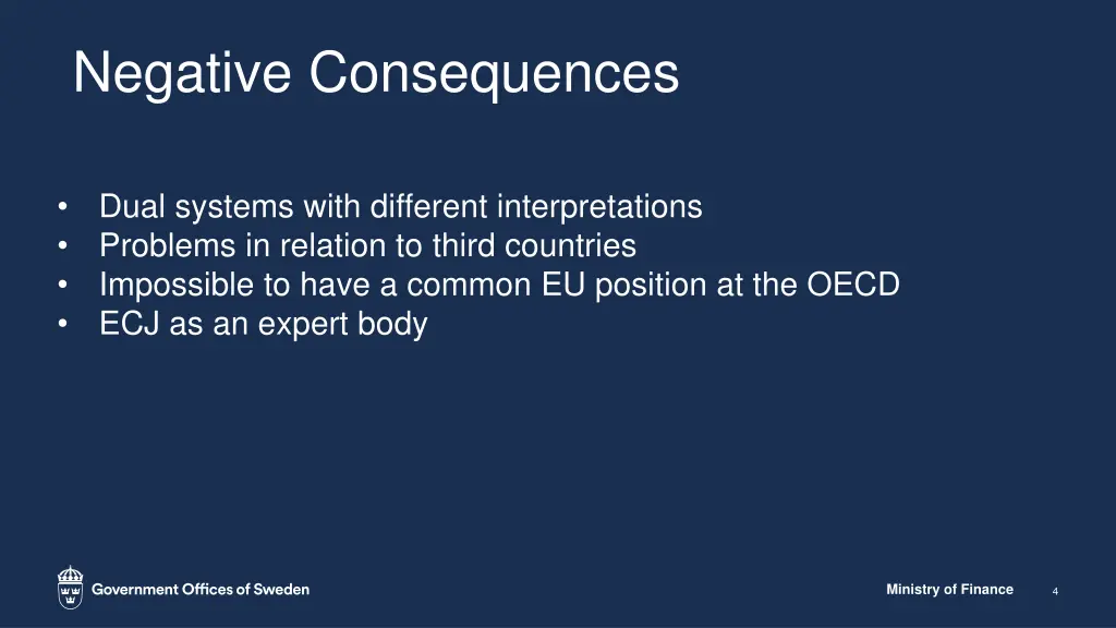 negative consequences