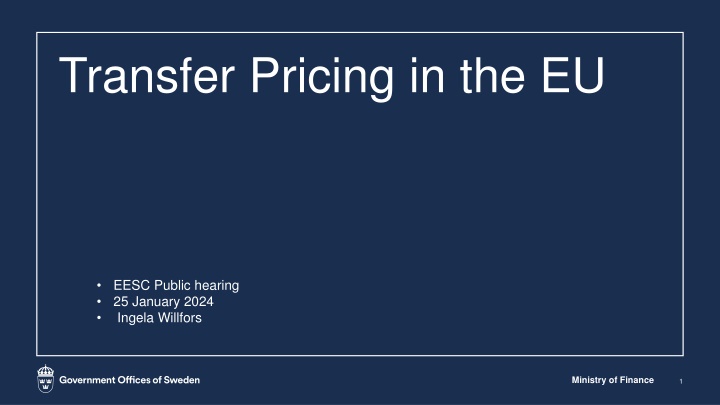 transfer pricing in the eu