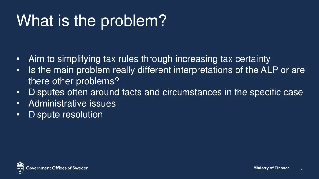 what is the problem