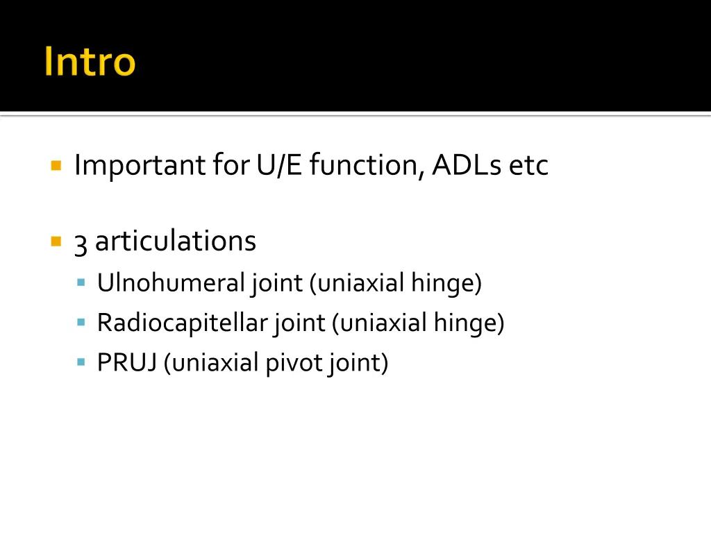 important for u e function adls etc