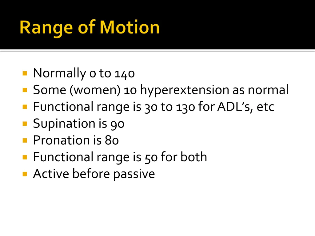normally 0 to 140 some women 10 hyperextension