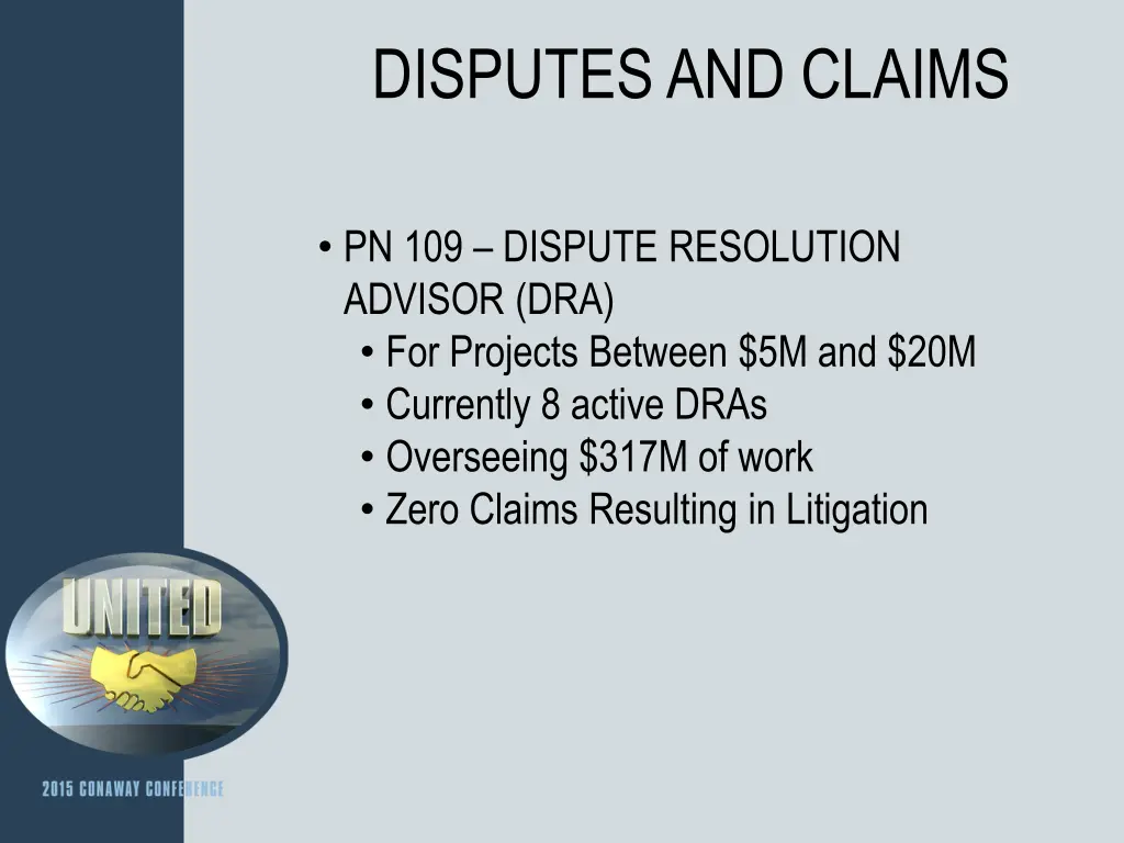disputes and claims 2