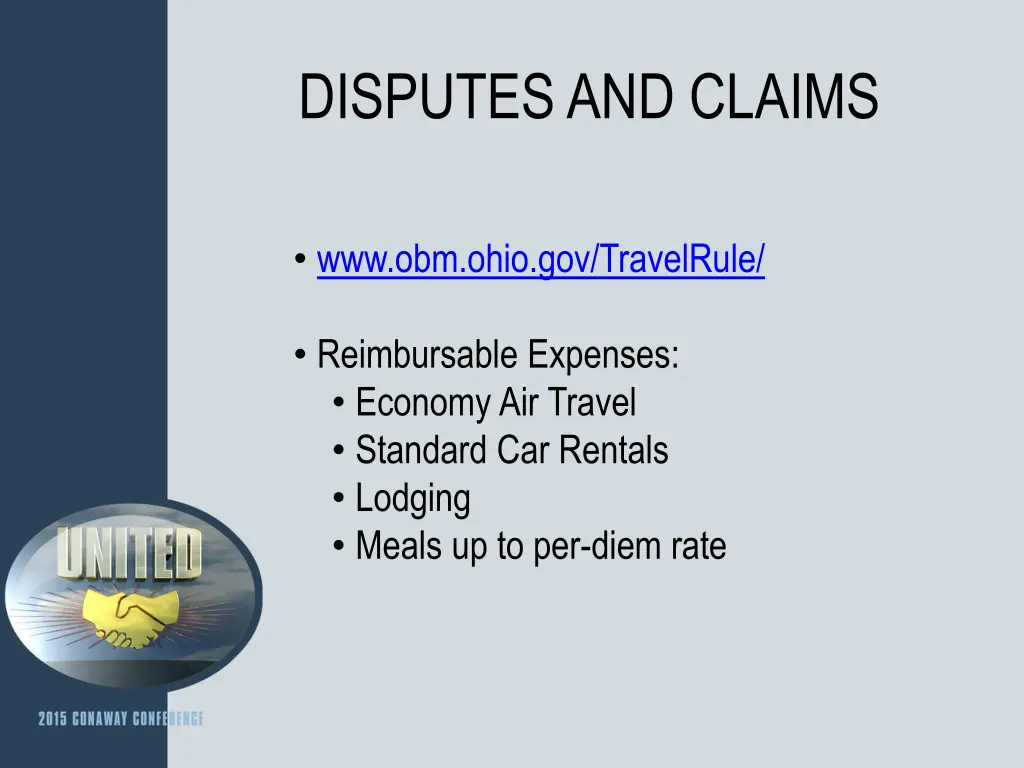 disputes and claims 7