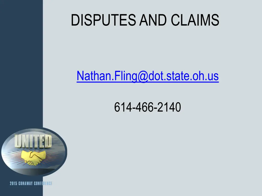 disputes and claims 8