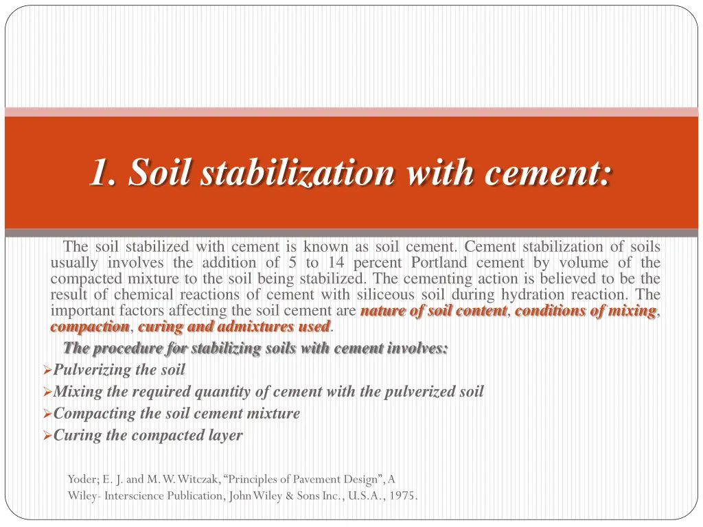 1 soil stabilization with cement