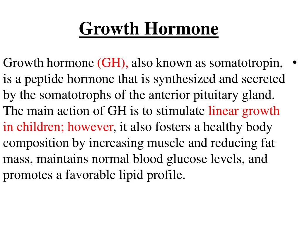 growth hormone