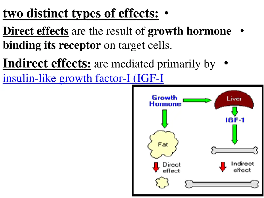 two distinct types of effects direct effects
