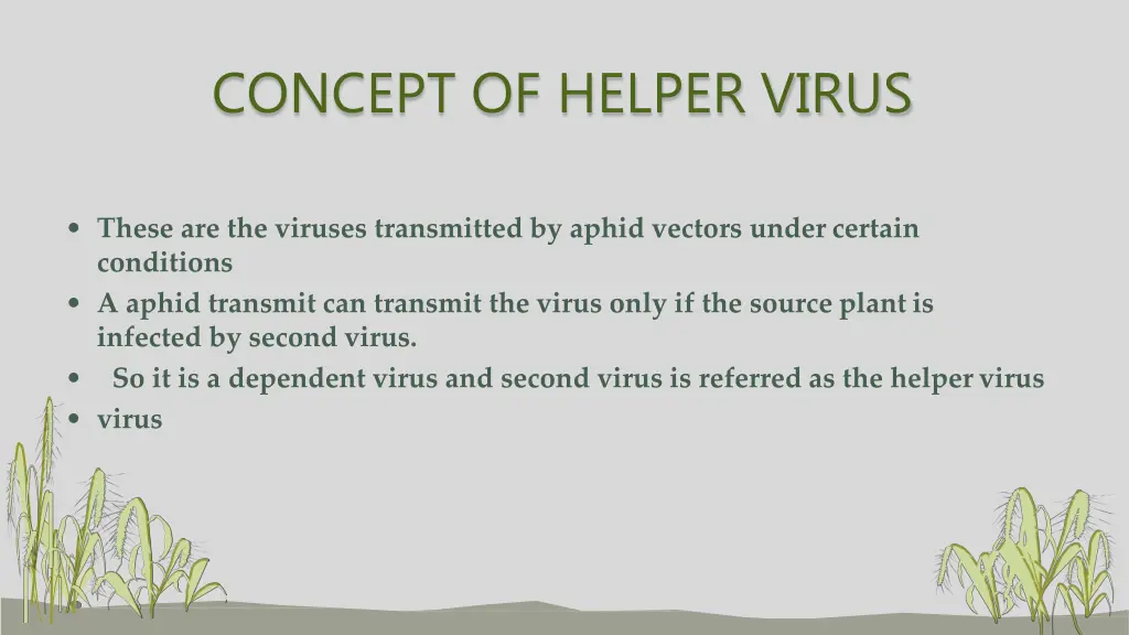 concept of helper virus