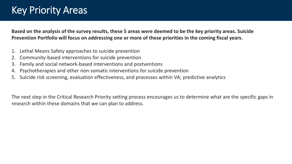 key priority areas key priority areas