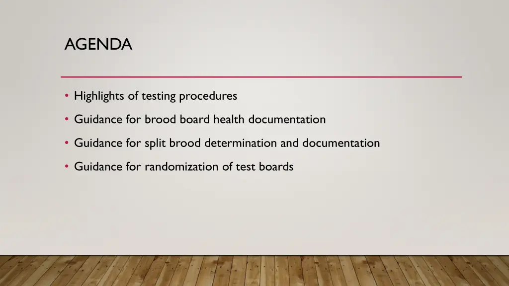 agenda 1