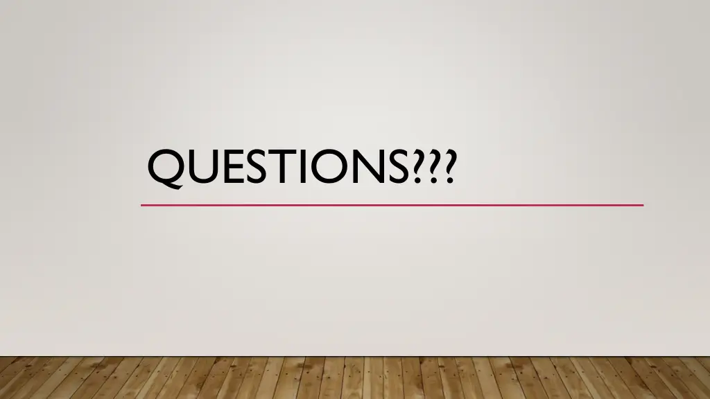 questions