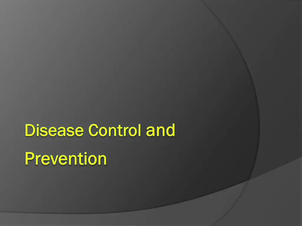 disease control disease control and prevention