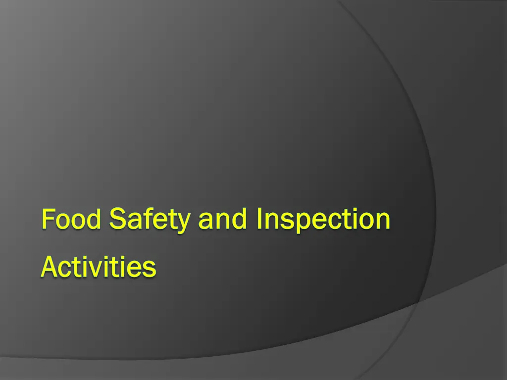 food food safety and inspection safety