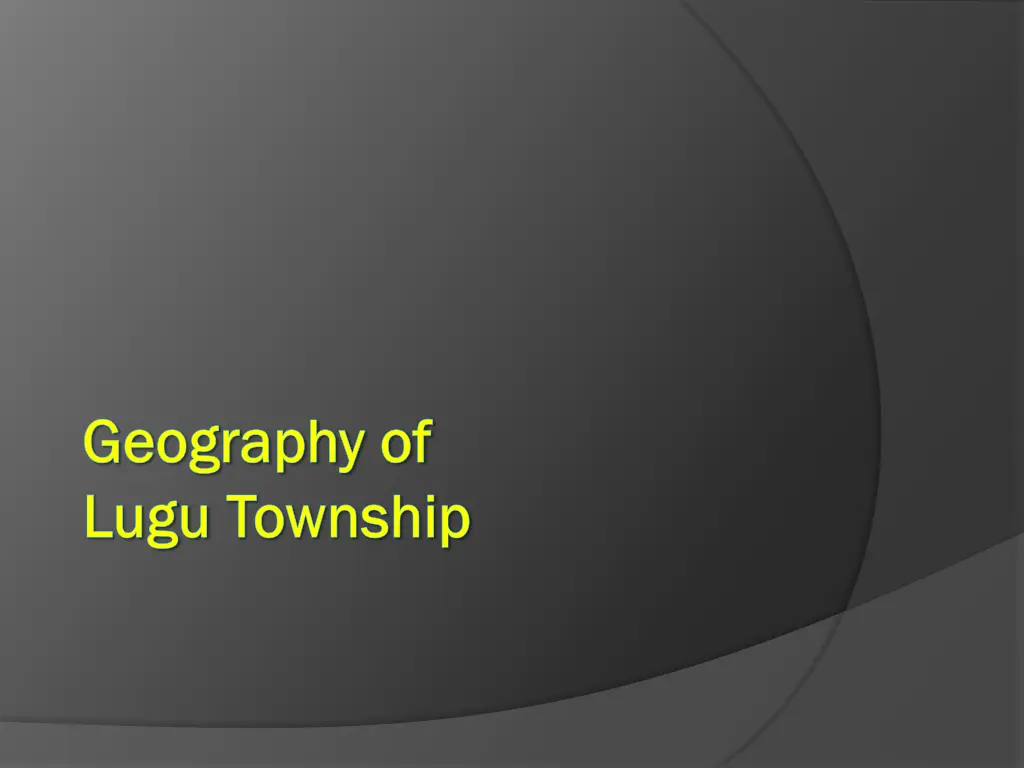 geography of geography of lugu lugu township