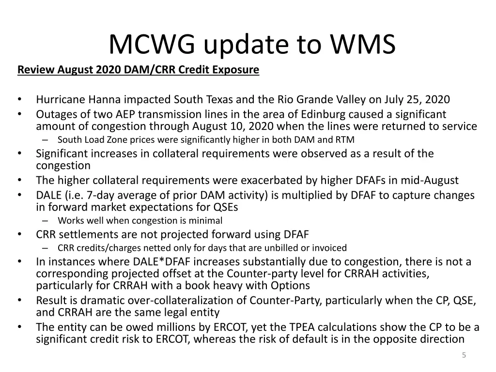 mcwg update to wms review august 2020