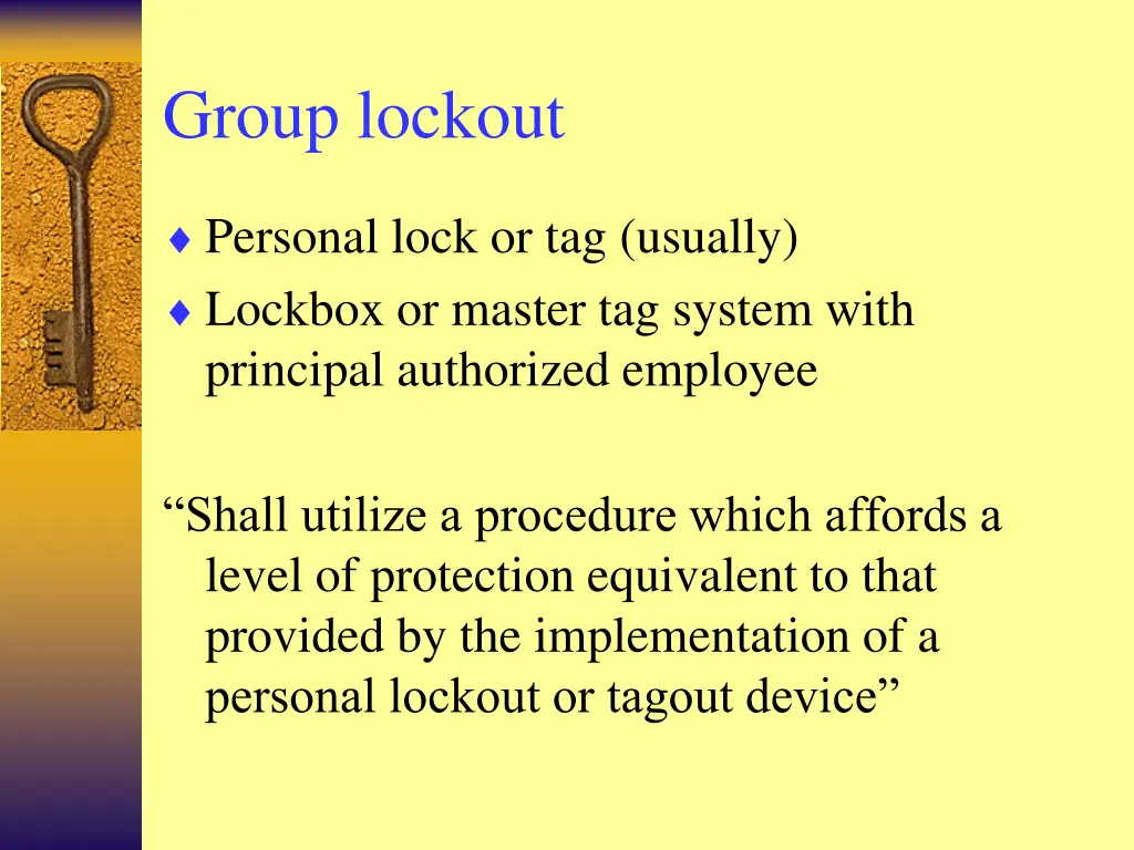 group lockout