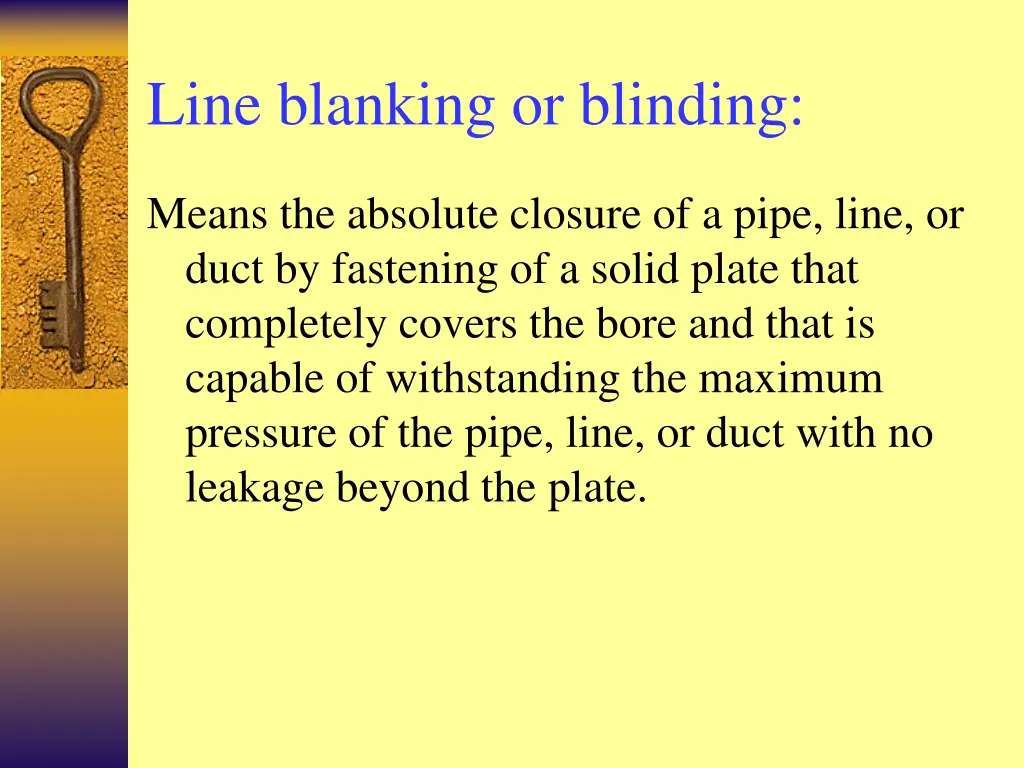 line blanking or blinding
