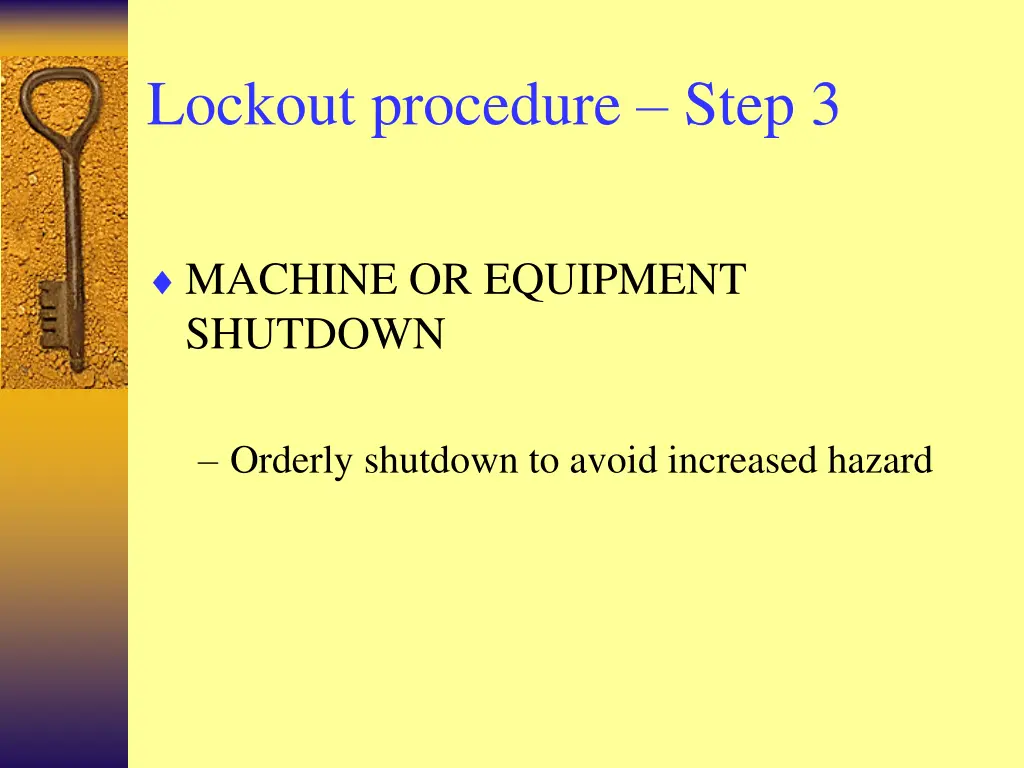 lockout procedure step 3