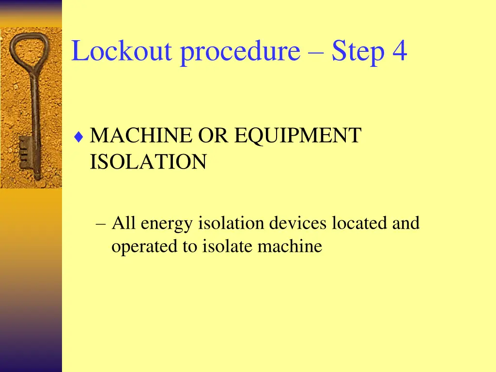 lockout procedure step 4