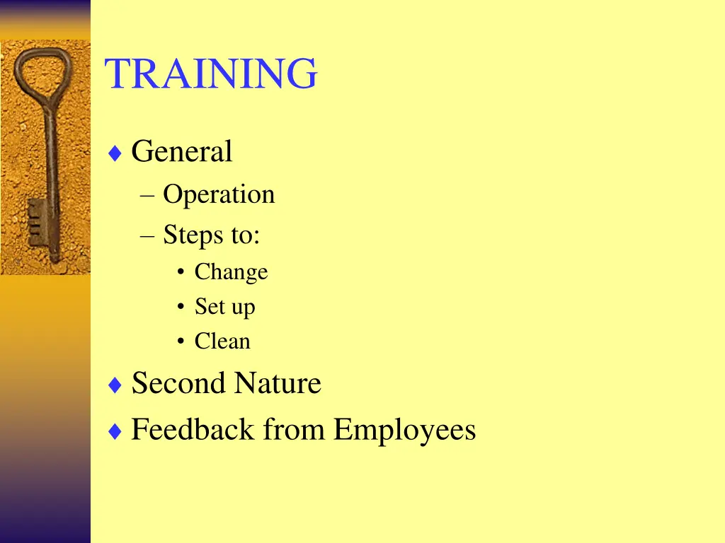 training