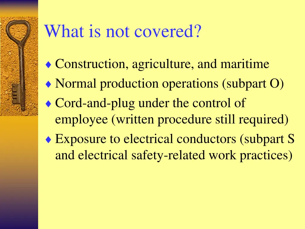 what is not covered