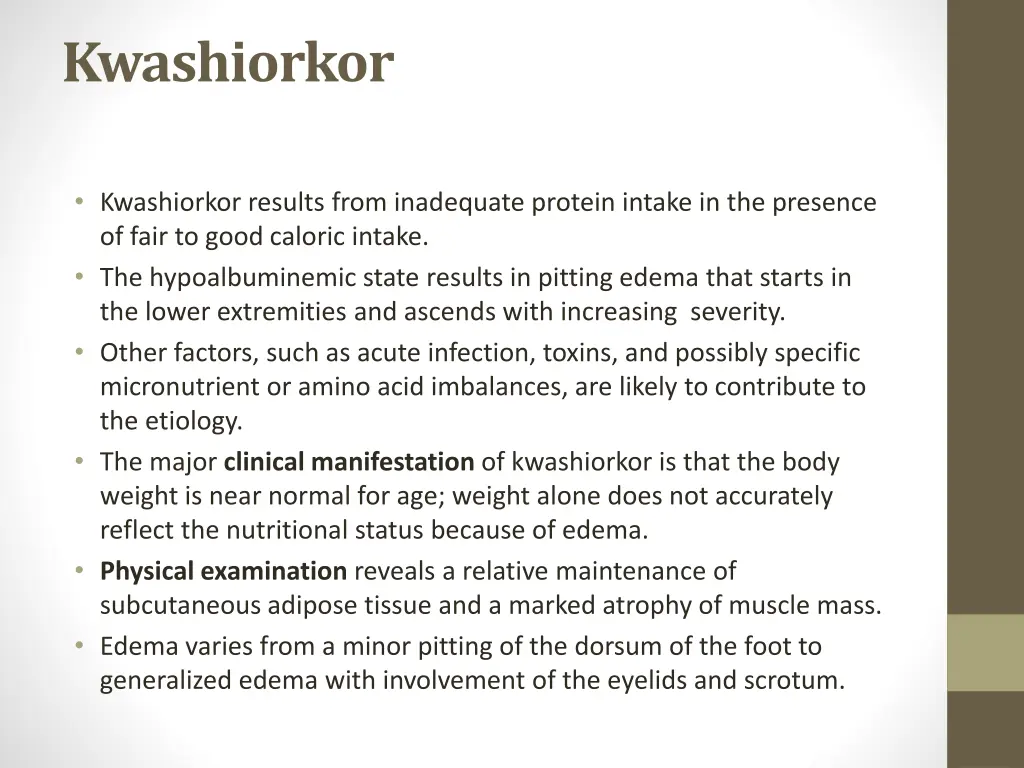 kwashiorkor
