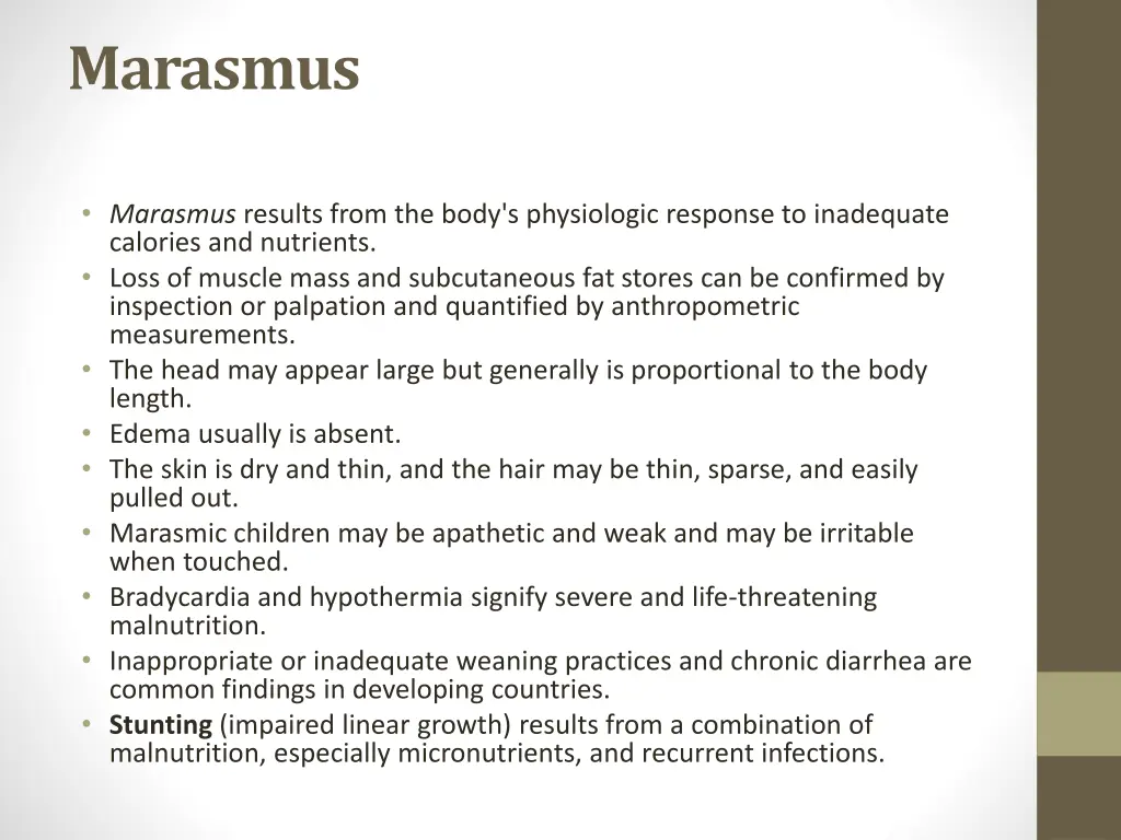 marasmus