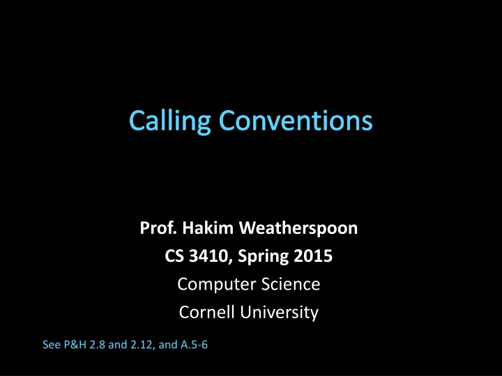 calling conventions