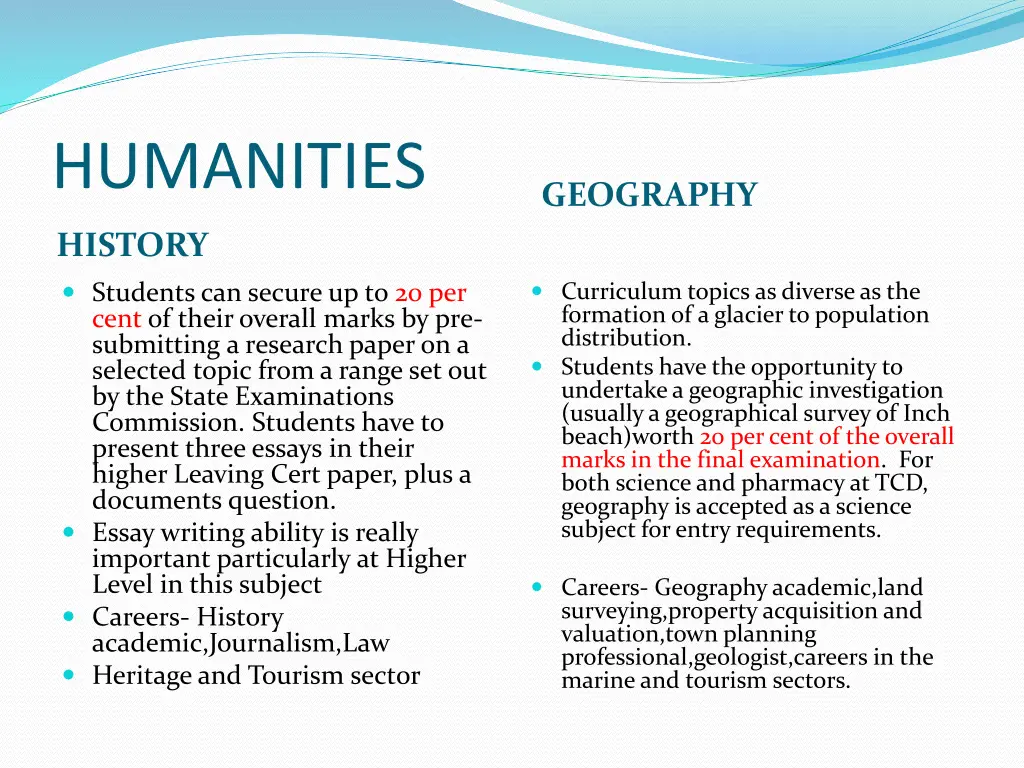 humanities