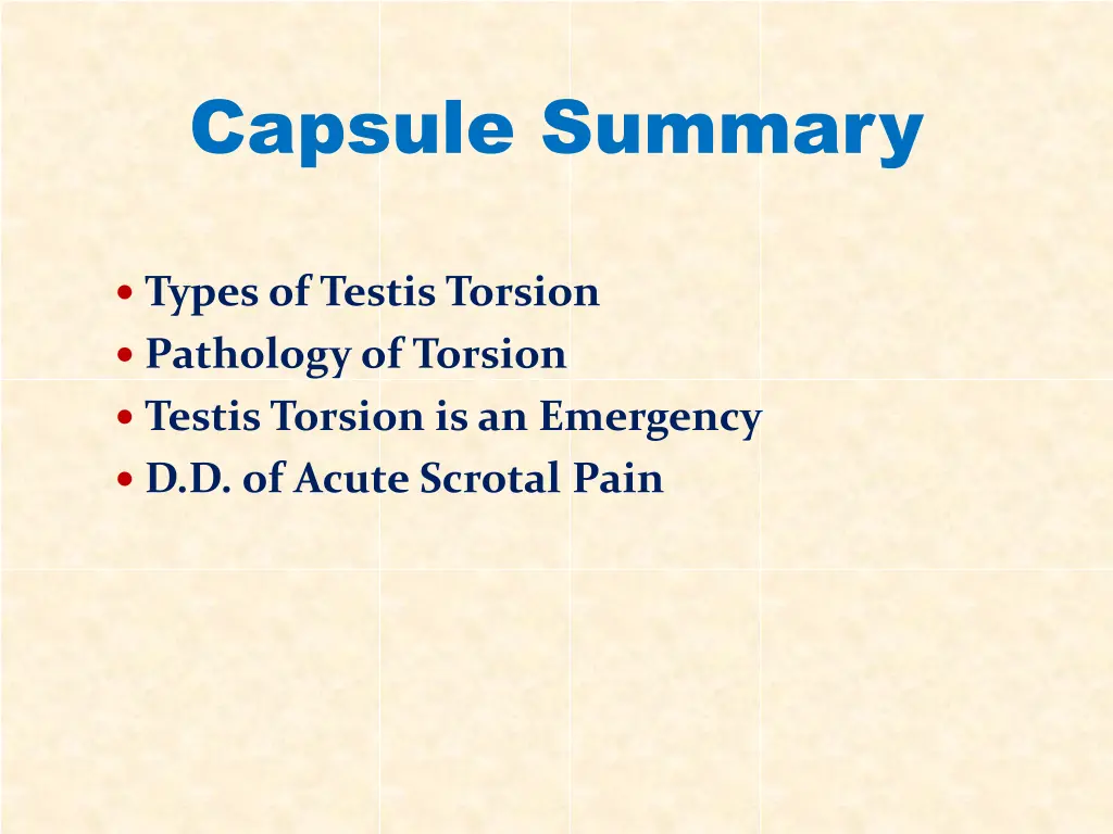 capsule summary