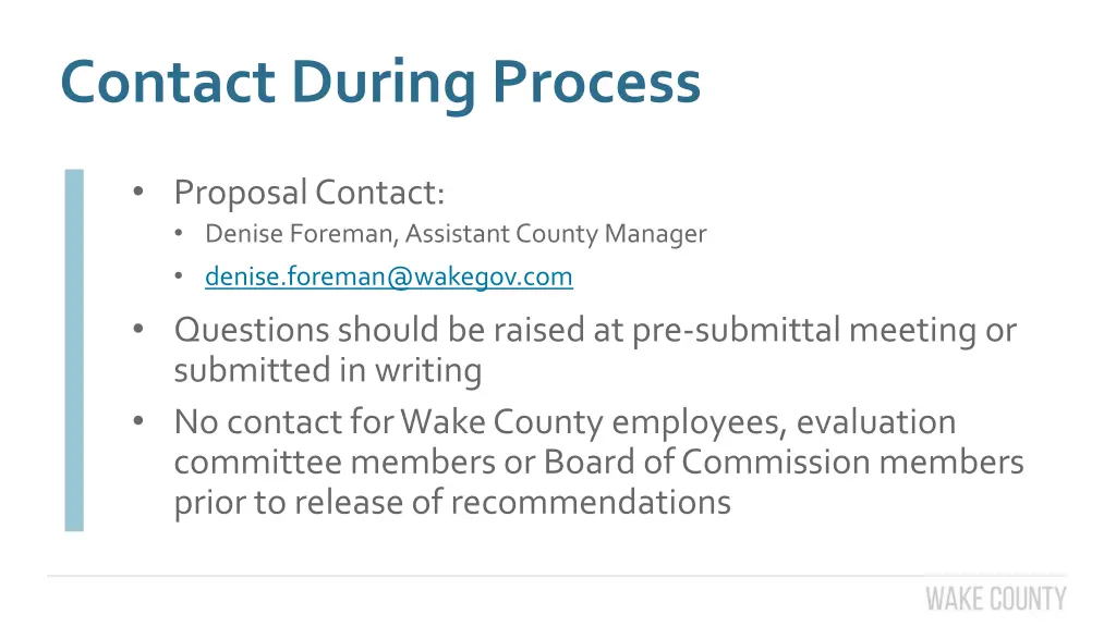 contact during process