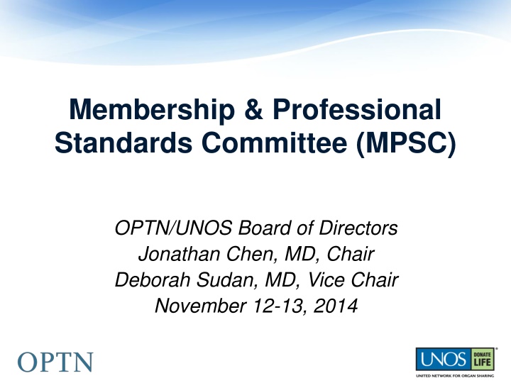 membership professional standards committee mpsc
