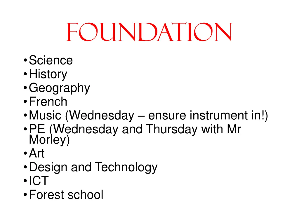 foundation science history geography french music