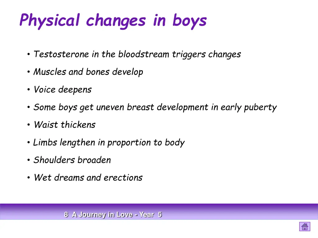 physical changes in boys