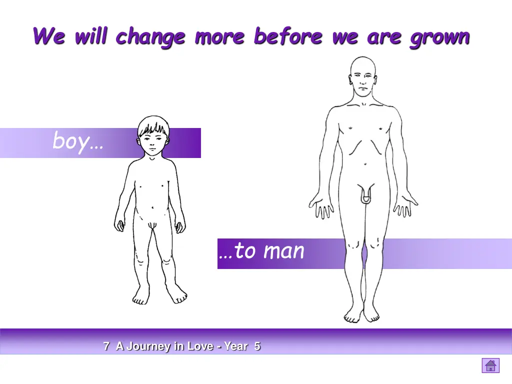we will change more before we are grown