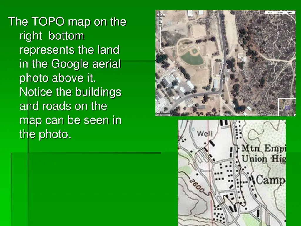 the topo map on the right bottom represents