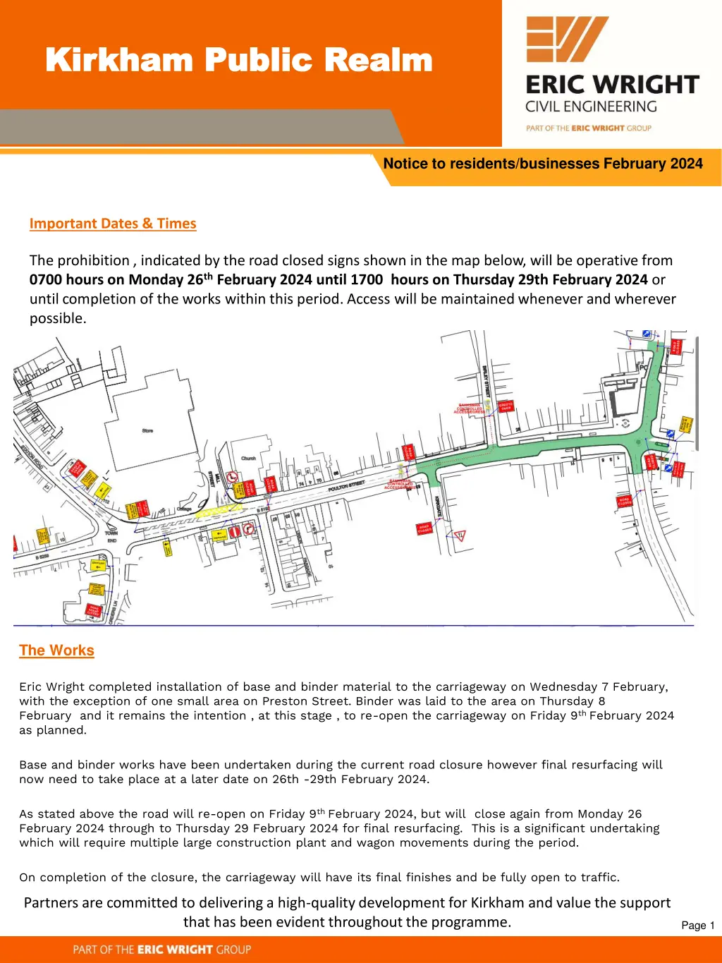project name kirkham public realm kirkham public 1