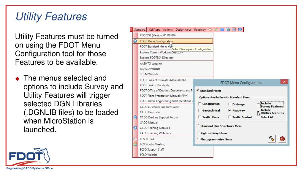 utility features