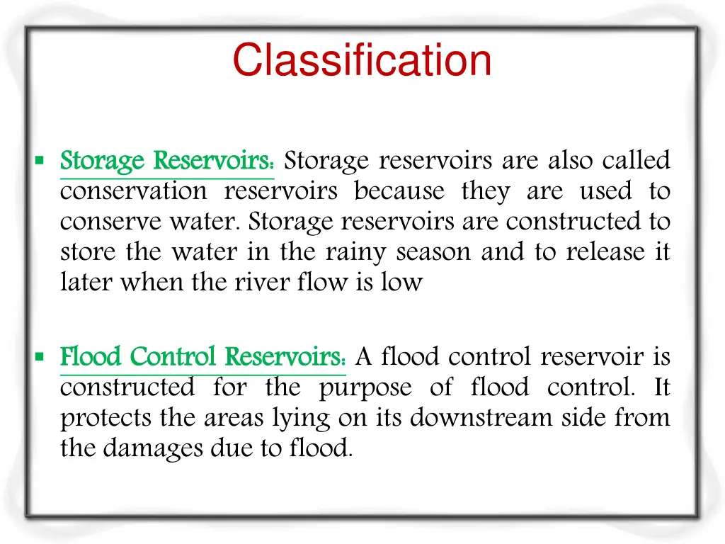 classification